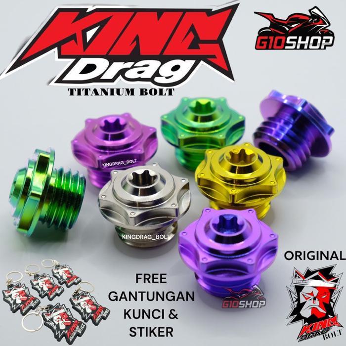 Baut Tutup Oli Mesin Titanium Original Thailand Universal Semua Motor Nmax Aerox Lexi Pcx Adv Beat