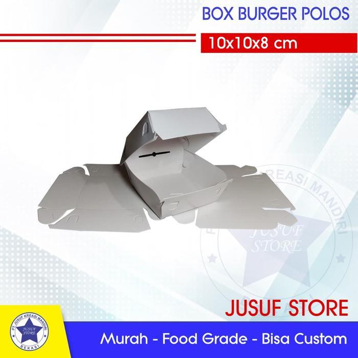 Box Burger Polos Foodgrade #Gratisongkir