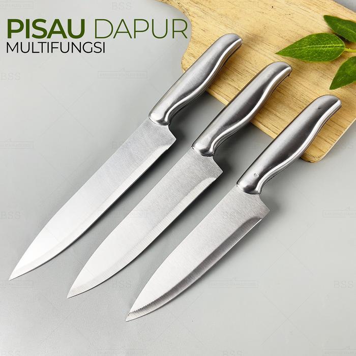 PISAU DAPUR TEBAL STAINLESS 28CM 30CM 32CM TAJAM KITCHEN CHEF KNIFE