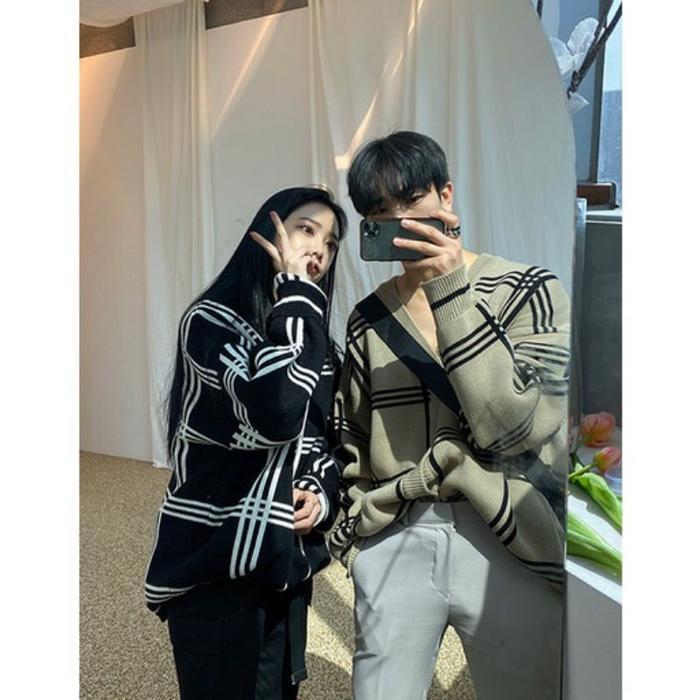 Promo Cardigan Rajut Kancing Kekorean Mingyu Unisex Terlaris