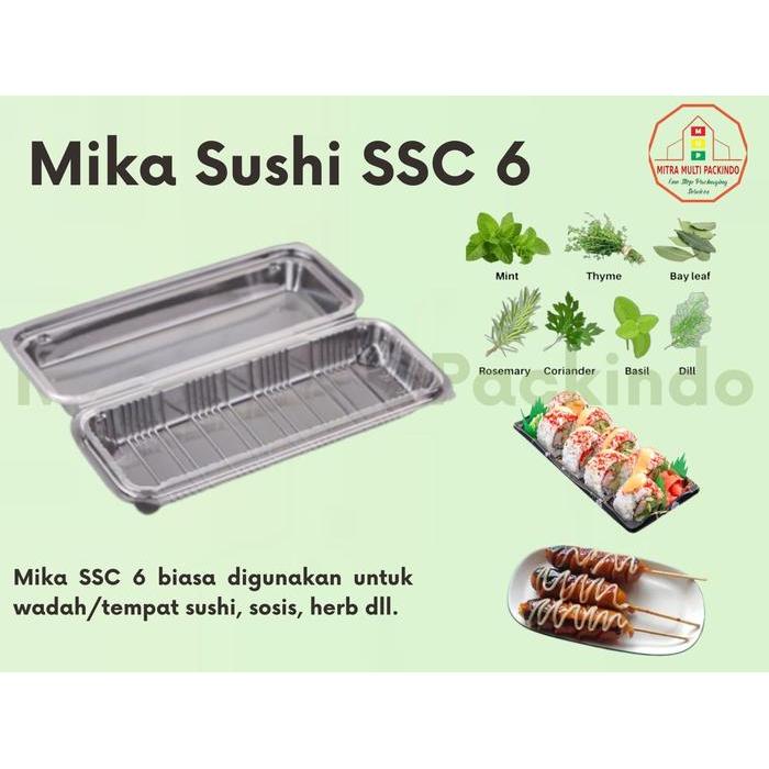 Mika Sushi Ssc 6 Isi 50 Pcs Mika Kemasan Sushi/Herb/Sosis Mika Tebal Tbk