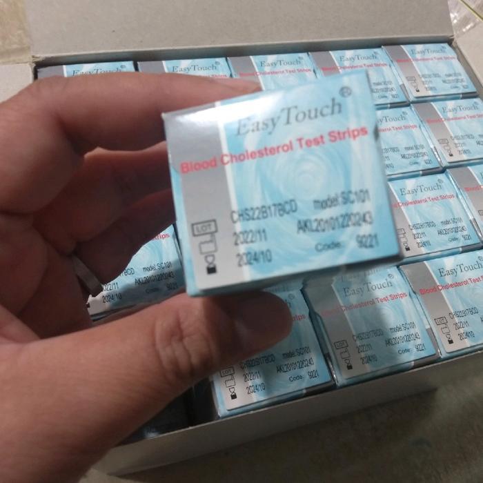 20 BOX STIK CEK KOLES EASYTOUCH DETEKSI CEPAT ALAT TES KOLESTEROL CEPAT DAN AKURAT DI RUMAH