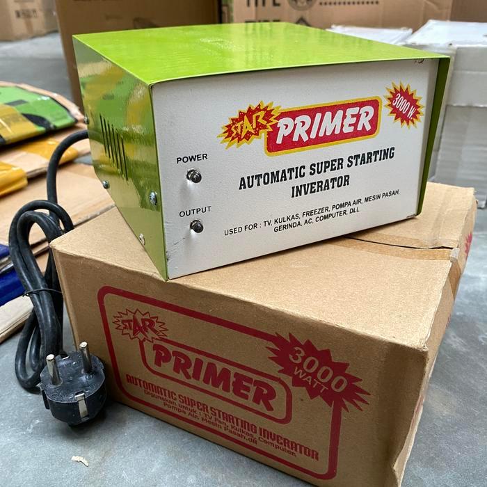 Premium Star Primer Penghemat Daya Listrik Stabilizer Anti Jeglek Penguat Daya Inverator 3000 Watt