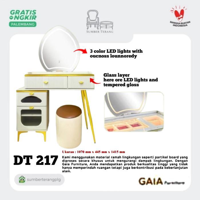 Meja Rias Gaia Furniture Dressing Table Dt 217 Meja Rias Lampu Led Touch Screen Vanity Mirror Meja