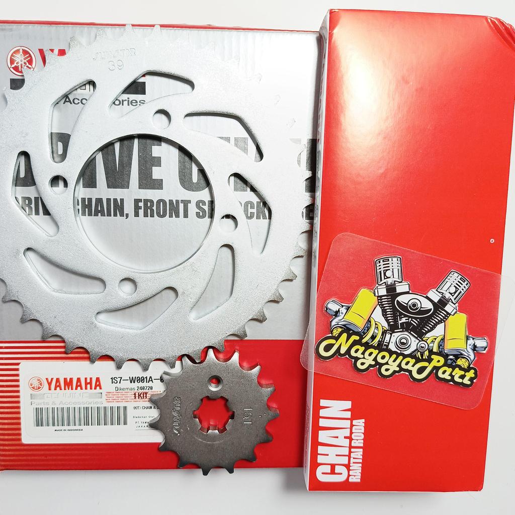 Gear Set Paket Komplit Yamaha  Jupiter MX 135 OLD - MX 135 LAMA 1S7 Motor Motorcycle Rantai
