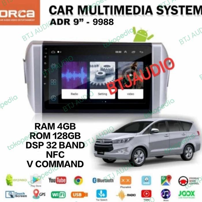 Ready HEAD UNIT TAPE MOBIL ANDROID ORCA STANDAR G3 UNTUK INNOVA REBORN LAYAR 9 INCH DAN 10 INCH RAM
