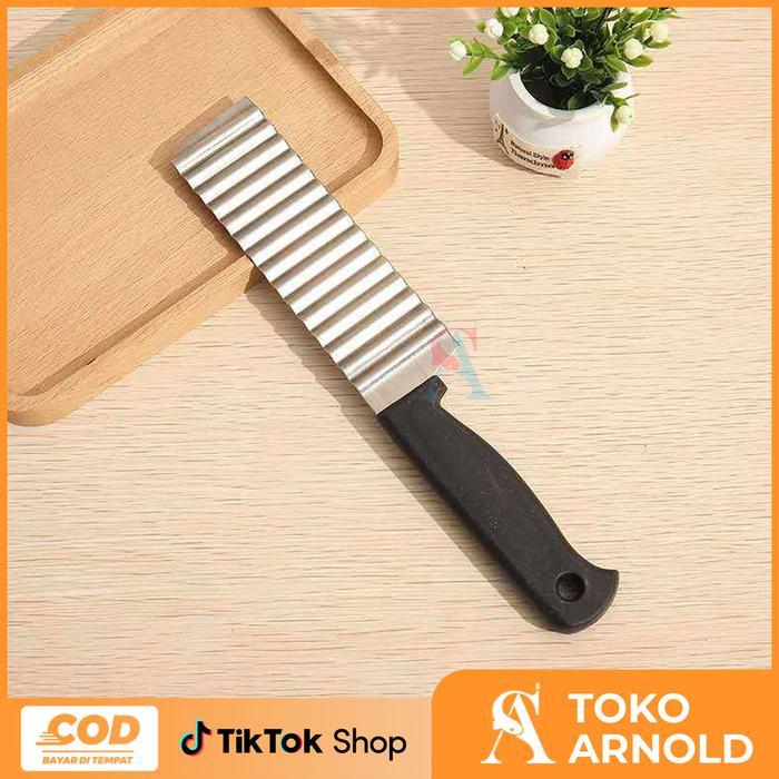TERMURAH ALAT PEMOTONG KENTANG POTATO CHIP SLICER STAINLESS STEEL PROMO