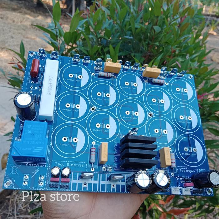 Pcb Psu Class H 12 Elko Lengkap Softstart/Simetris/Fan Double Layer Ll