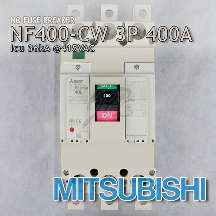 Mccb Nfb Mitsubishi Nf400-Cw 3P 400A