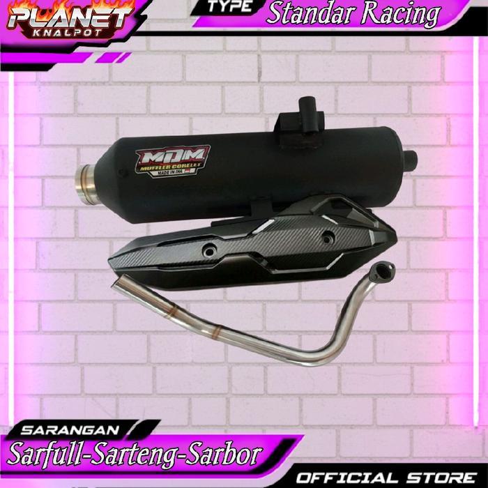 KNALPOT MDM MERAH BEAT, MIO, VARIO, AEROX, PCX, NMAX, SCOOPY DLL