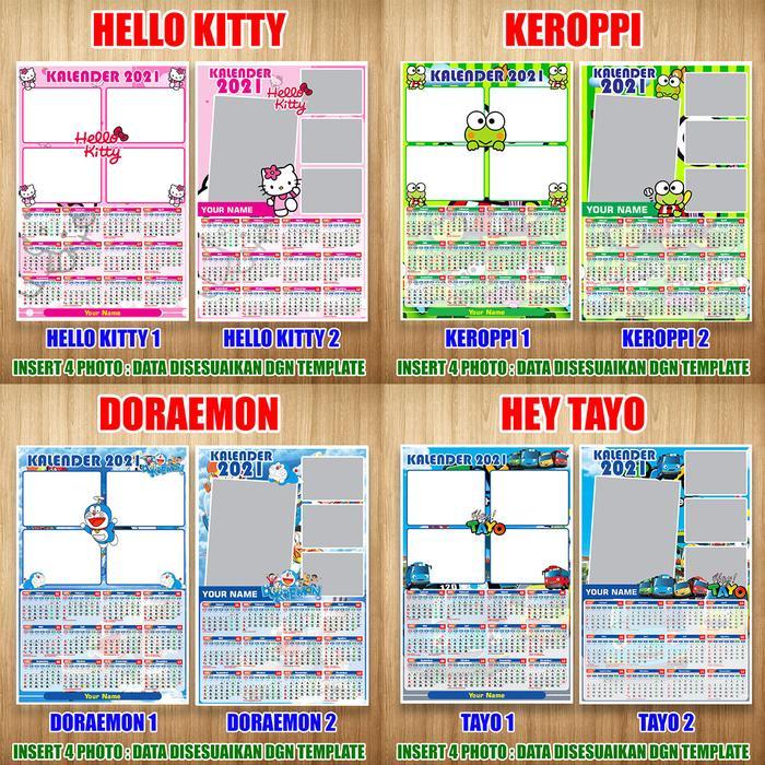 "New" kalender dinding 2021 custom foto