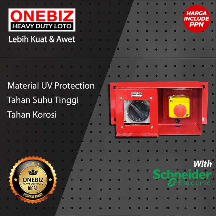 Onebiz Loto Box Loto Horizontal Heavy Duty Loto Box 2 Sistem Horizontal