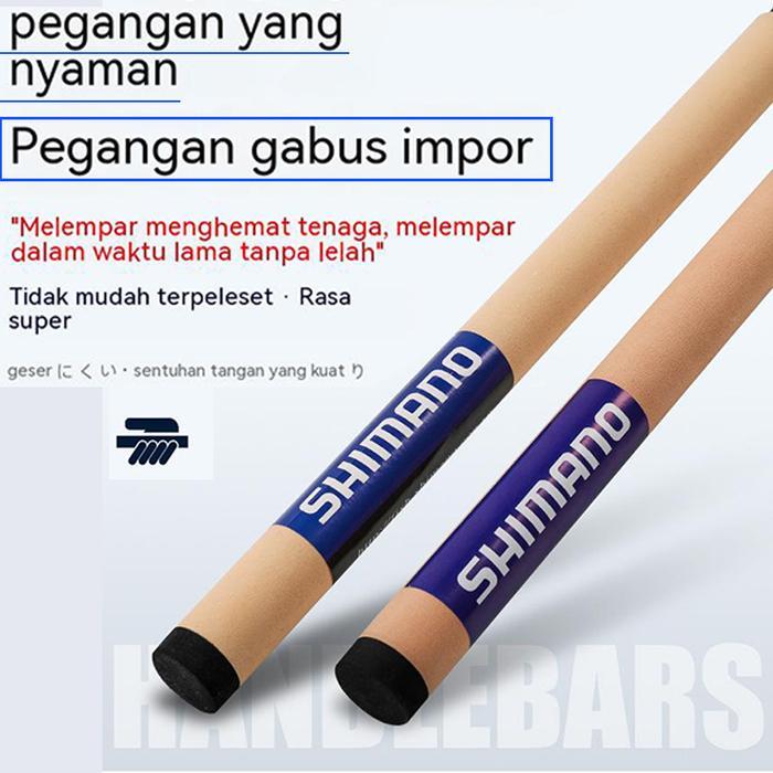 Maguro - 1Set Shimano Fishing Rod + Reel Nx Metal Fishing Reel Fishing Full Set Spinning Rod Joran