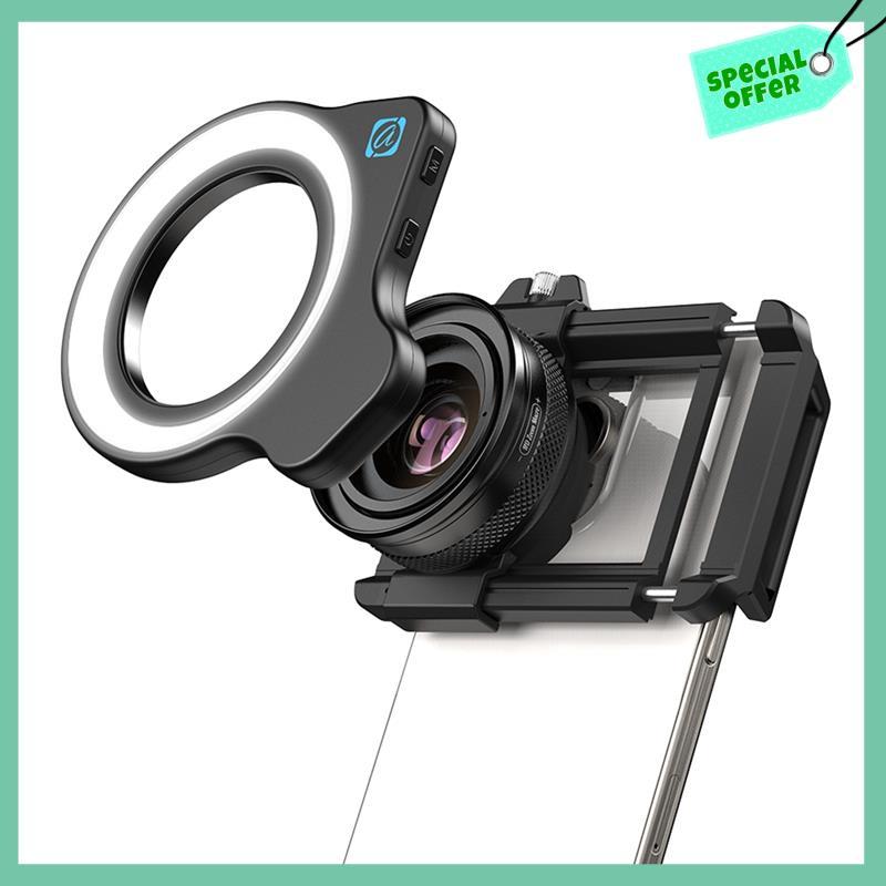 A95Q-10-20X Zoom Macro Lens With LED Fill Light Universal Clamp HD Camera Lens Kit For Iphone