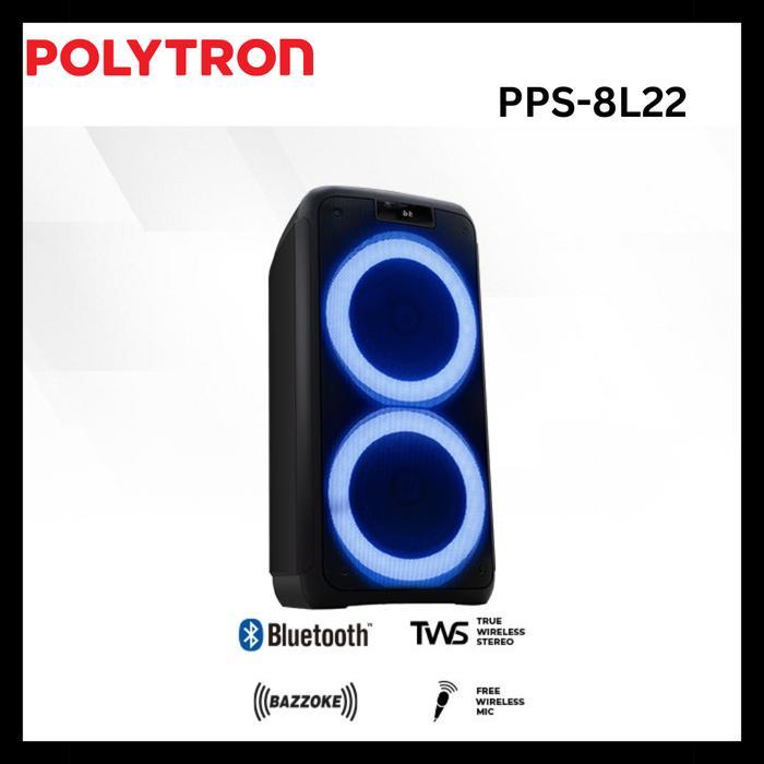 SPEAKER PARTY POLYTRON BLUETOOTH PPS-8L22 GARANSI RESMI POLYTRON