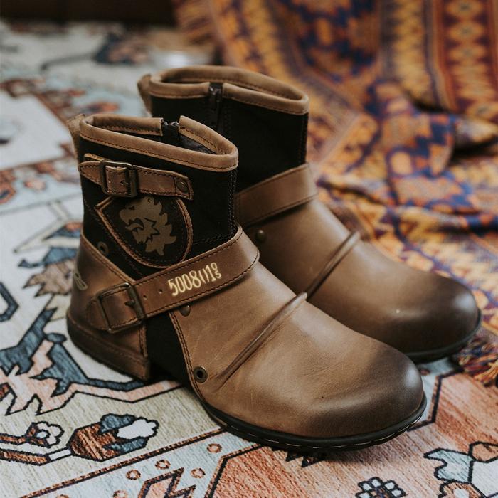 Eiger - Terbaru Premium Klasik Sepatu Boots Casual Tinggi Pria Semi Formal Kulit Asli Original Cowok