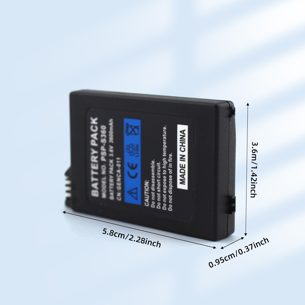 PUJIMAX 3.6V 3600mAh Battery for Sony PS Lite PSP 2th PSP-2000 PSP-3000 PSP-3004 Gaming Consoles
