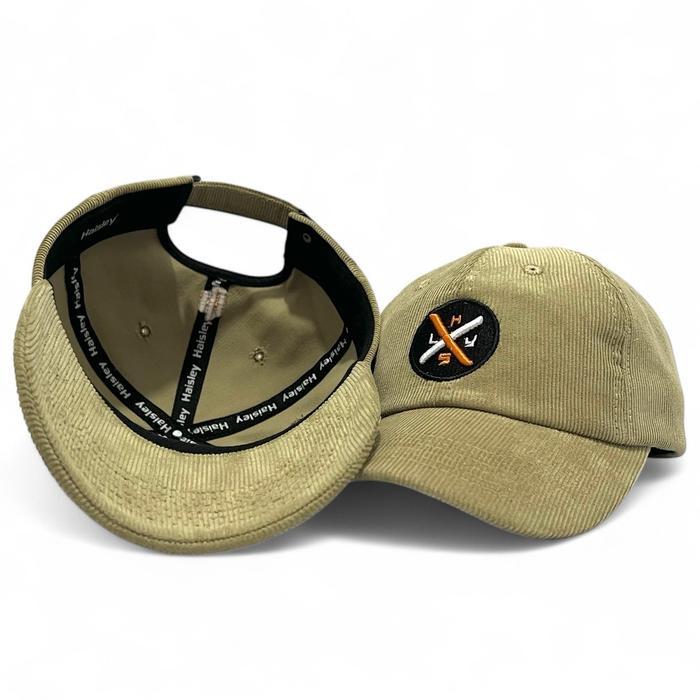 Haisley Baseball Topi Baseball Corduroy Pria Wanita Bahan Lembut Khaki Topi Baseball Corduroy Pria W