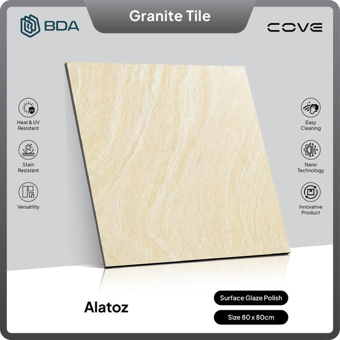 BDA Granite Tile Granit 80x80 Keramik Lantai Keramik Dinding Alatoz