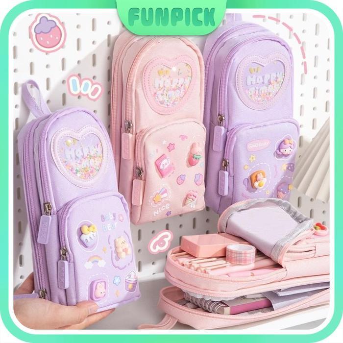 Tas Alat Tulis Pensil/Tas Alat Tulis Kapasitas Besar/Anak Sekolah Dasar/Tas Alat Tulis