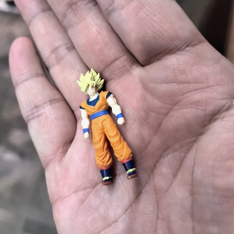 Bandai Genuine Dragon Ball SHF Mini Gashapon 5cm Set Goku/Vegeta/Trunks Anime Figures Desktop