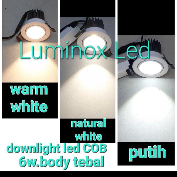 downlight cob 4000k 6w 6watt natural white spotlight plafon 6 watt 220