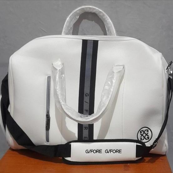 Sale Tas Golf Boston Bag Gfore G/4 White With Shoe Pocket Promo Big Sale Terbaru Termurah Terlaris