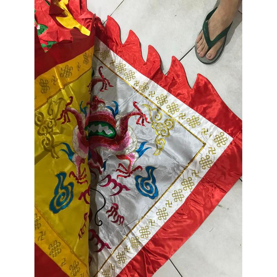 Bendera naga 5 warna panca warna 1,5 meter bendera 5 warna besar set