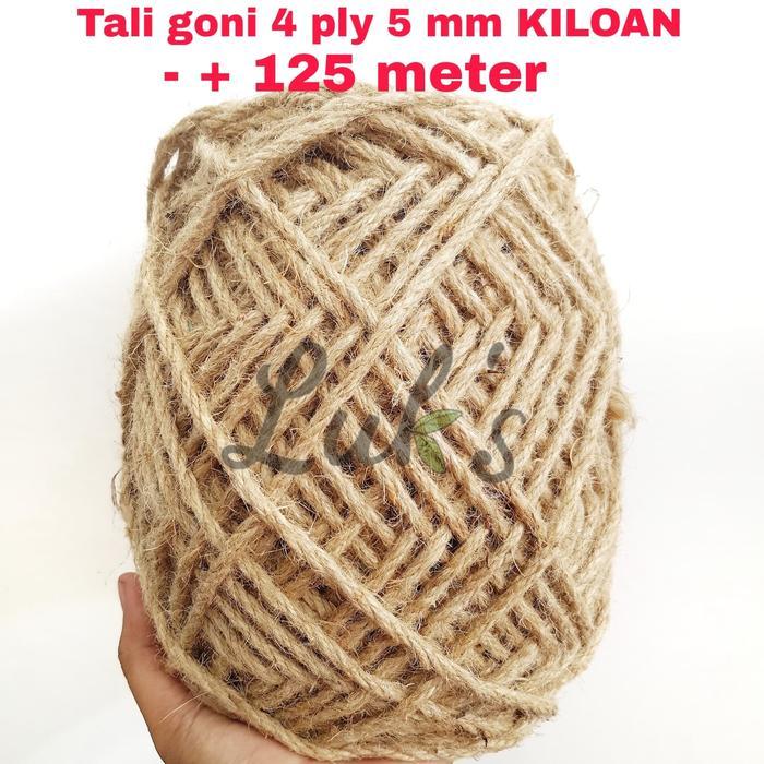 Promo tali goni 4 ply 5mm kiloan - tampar goni - tali rami