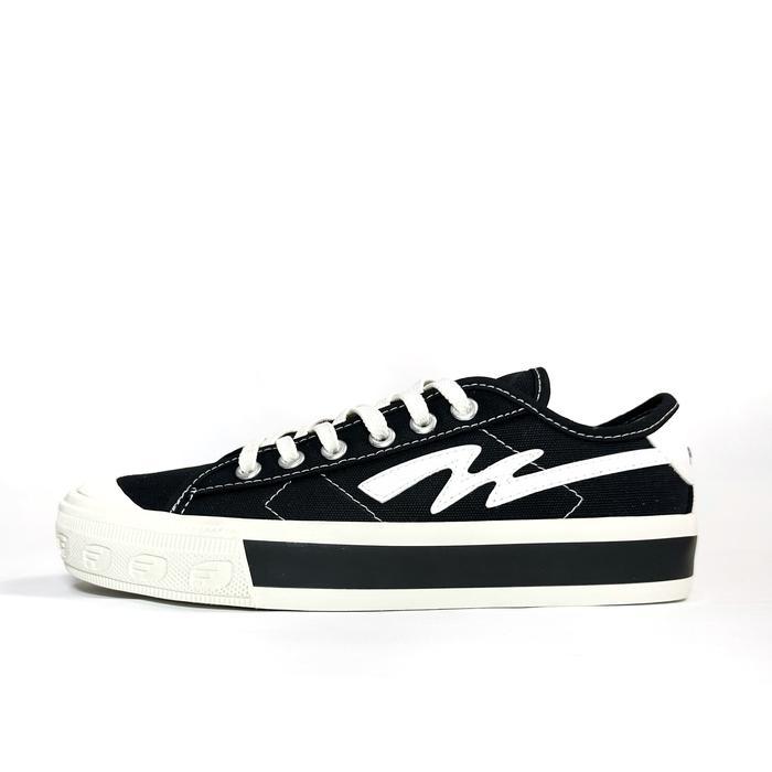 Compass - Sepatu Fomo. Mono Series Black White 36-44 Shoes Casual Sneakers Pria Rubber Minimalist