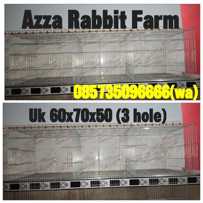 SALE KANDANG GALVANIS KELINCI 180 CM 3 HOLE UK 60X70X50/HOLE