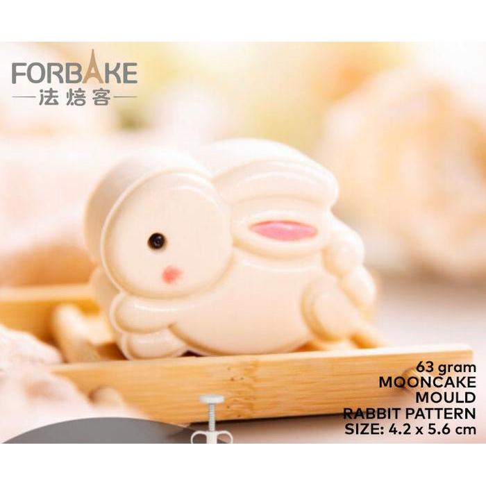 Cetakan Kue Bulan Mooncake Karakter Kelinci Lucu - Rabbit Mooncake Mould Press 63 gram Isi 1 Pattern