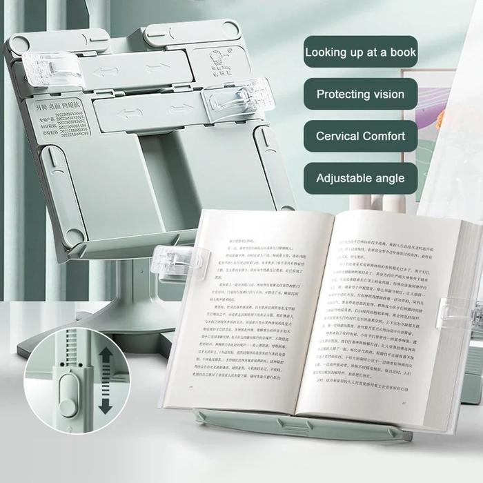 SANDARAN PENYANGGA BUKU PEYANGGA BUKU HOLDER FLEKSIBEL DUDUKAN SENDERAN UNTUK BELAJAR DAN MEMBACA