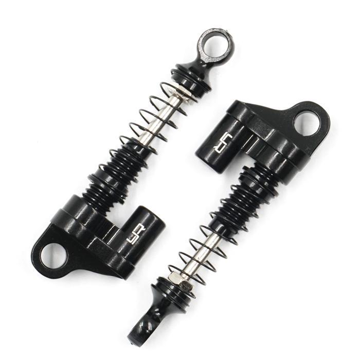 YEAH RACING BLACK ALUM SHOCK FOR AXIAL SCX24 (2PCS)