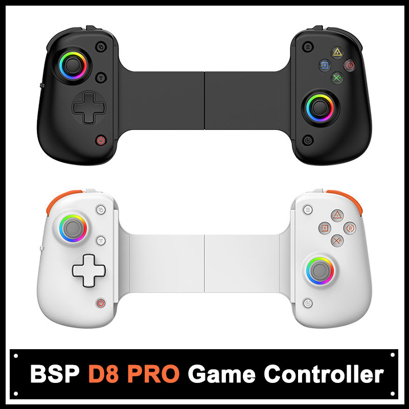 HOT BSP D8 PRO RGB Tablet Controller Wireless Handle For Switch Game Bluetooth Stretching Joystick