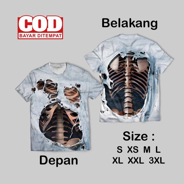 BEST QLTY Kaos FullPrint Motif Unik Kaos Robek Kerokan Terbaru Kaos AOP Motif Kaos Robek Kerokan