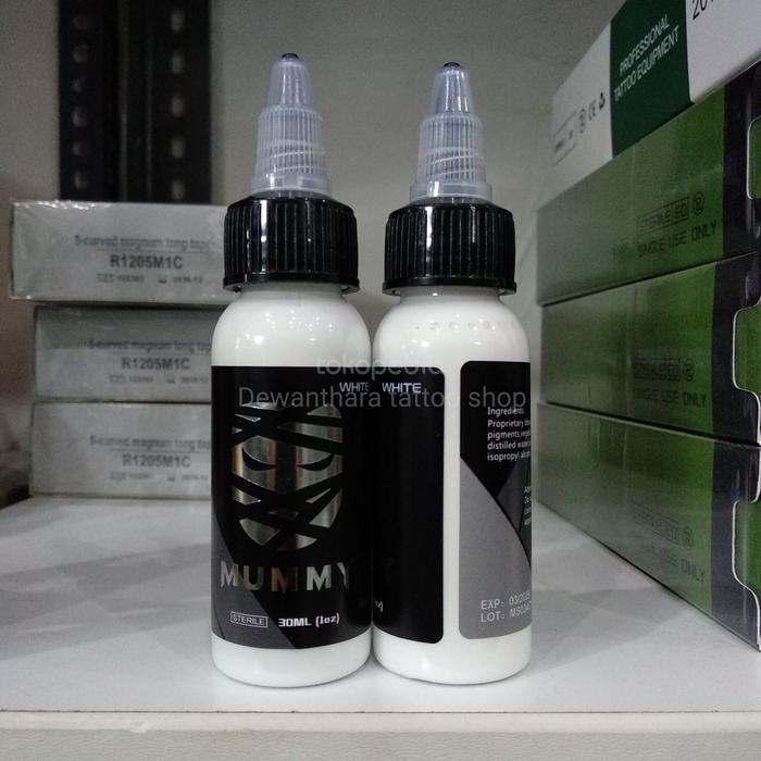 Mummy Tattoo Ink White / Tinta Tattoo Mummy Putih Terlaris