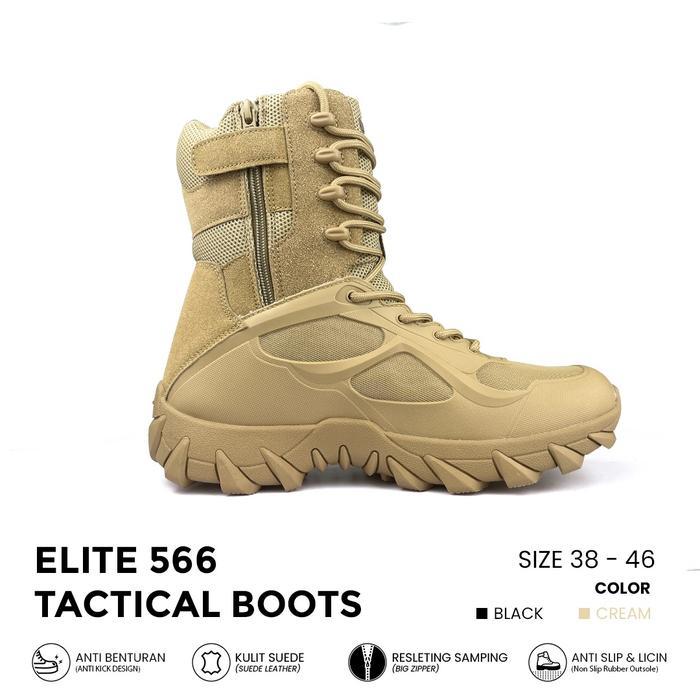 Magnum Sepatu Tactical Elite 566 Sepatu Militer PDL Satpolpp Linmas 8 Inch Kokoh Tahan Lama Desain