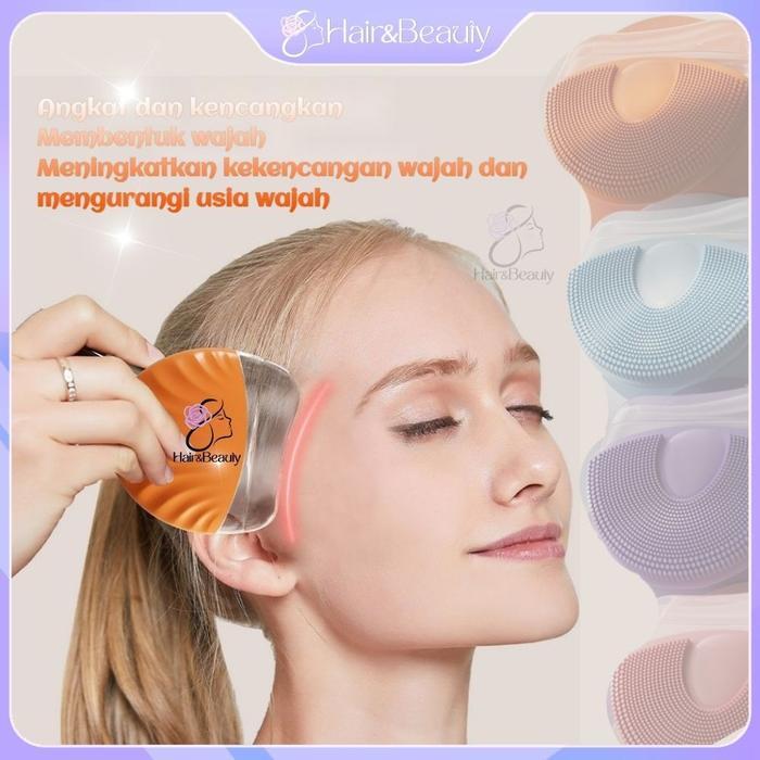 Alat pijat wajah Korea Wajah Pembersihan dan Pijat 2 in 1 alat pijat facial Silikon Pembersih