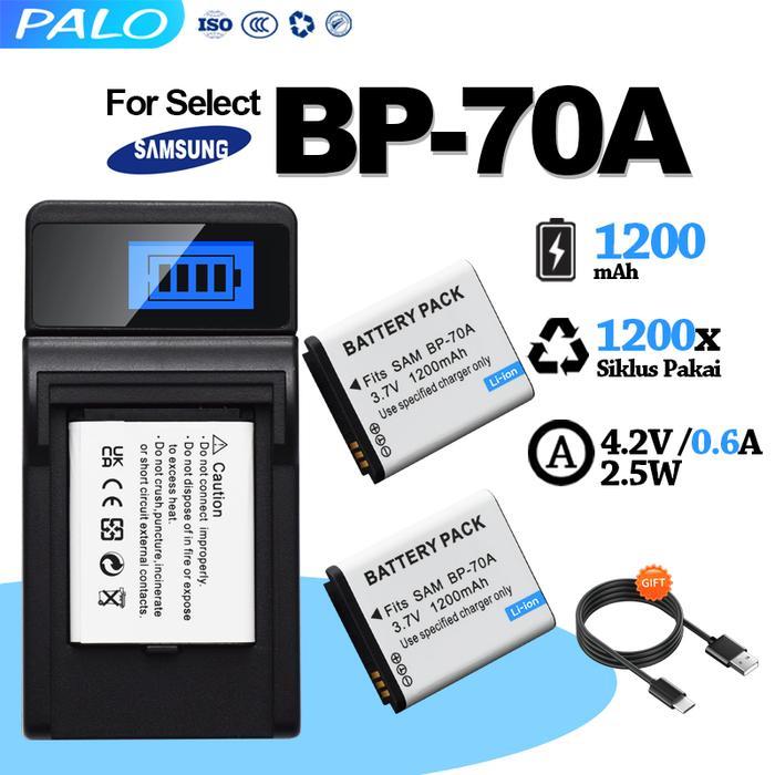 PALO Baterai Samsung BP-70A bp70a Battery Charger For Samsung