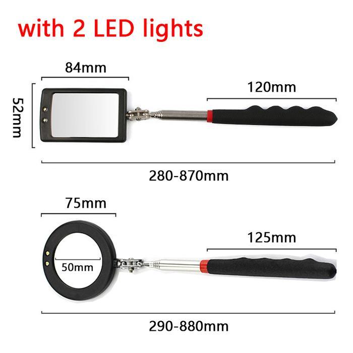 Bisa E-Faktur Kaca Inspeksi Kendaraan Cermin Telescopic Inspection Pen Tool Inspection Mirror