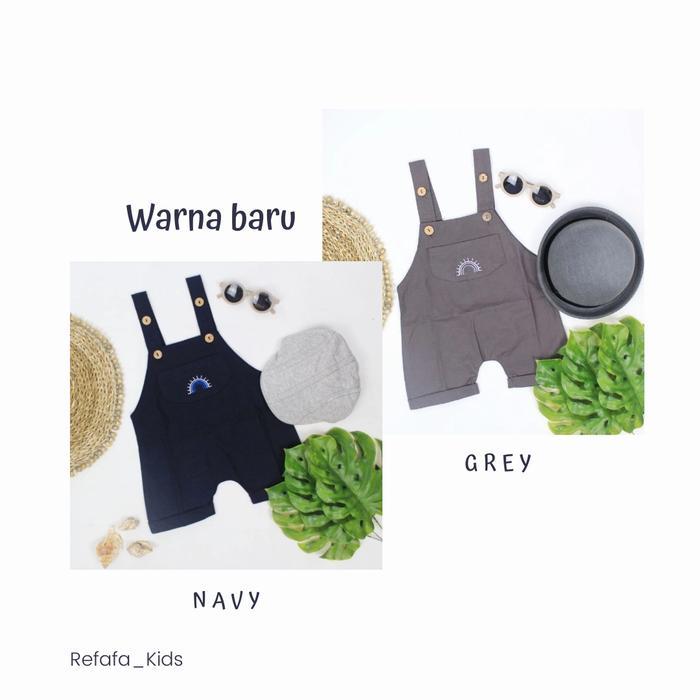 Refafa_Kids Jumsuit Bayi Overall Anak Unisex Baju Kodok Anak Perempuan Laki Laki Pria Material