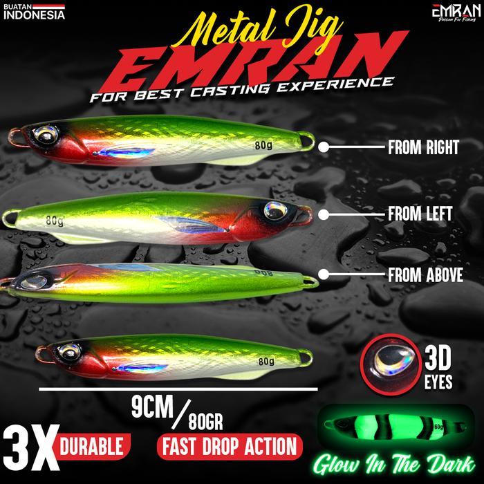 BISA COD Metal Jig Umpan Pancing 40 60 80 100 Gram