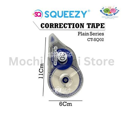 Correction Tape Ct-Sq02 Ukuran 60M Correction Tape Set 60M Candy Cortape Pita Koreksi Tipex Roll