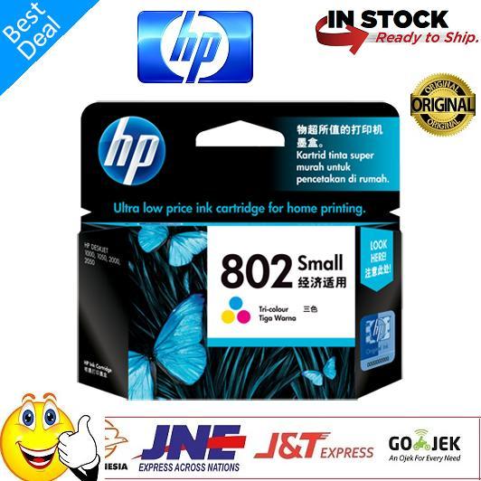 Terlaris Tinta Hp 802 Color Ink Cartridge - Hp 802 Warna