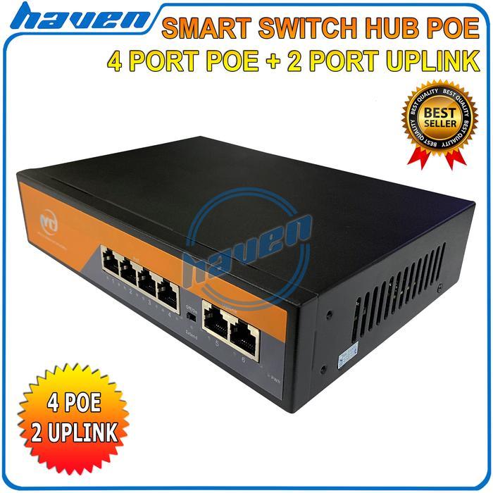 SKS Switch Hub POE 4 Port + 2 / POE Switch Hub POE 4+2 Port / POE Switch 4 Port / POE Switch 4 Port