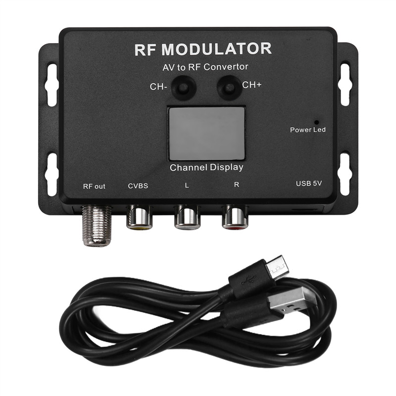 B04B-M60 RF Modulator AV To RF Converter UHF Modulator RF Signal Converter