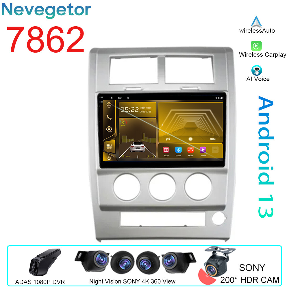 Android Auto For Jeep Cherokee Liberty KK 2007 - 2012 Car Multimedia