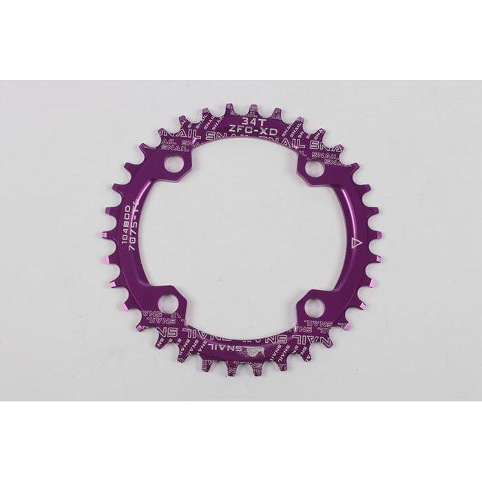 Snail Chainring 34T Bcd 104 Chain Ring Narrow Arm Crank Bcd 104Mm Sepeda