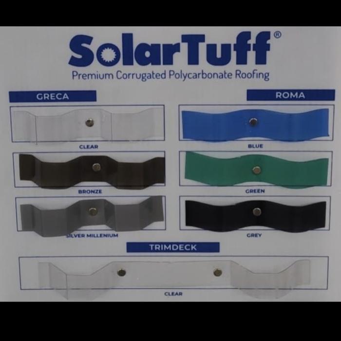 NEW Solartuff Polycarbonate Gelombang Trimdeck